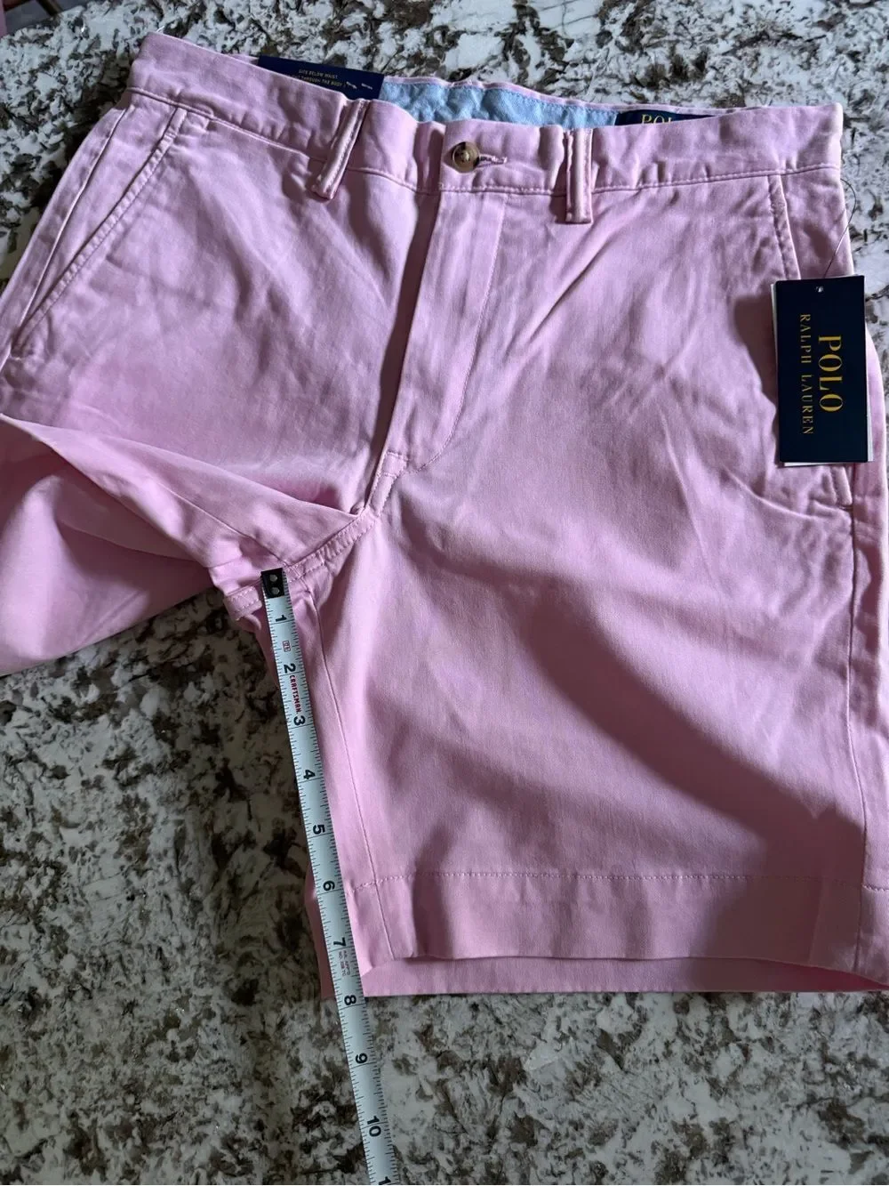 Polo Ralph Lauren Stretch Straight Fit Chino Shorts Pink Size 30 NWT